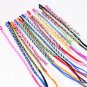 Fashion 50pcs Lots Multicolor Ethnic Cuff Bracelets Braided Rope Frien