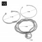 Bracelet Multi Layer Silver | Silver Bracelets Women Elastic - Multi-l