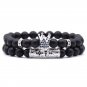 2020 Handmade Crown Bracelet 2pcs/set Femme Friends Stone Beads Bracel