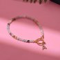 26 Initial Letters Natural Stone Charm Bracelet for Women Waterproof S