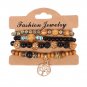 Bracelets Women Hand Made | Boho Bracelet Set Handmade | Wood Bracelet
