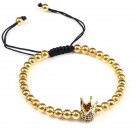 Crown Bead Bracelet Men | Mens Beads Bracelets Luxury | Copper Accesso