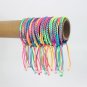 10pcs Rainbow Colorful Braid Cord Friendship Bracelets For Girls Gift