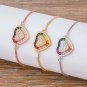 Bracelet Cz Rainbow Color | Bracelet Silver Rainbow Color | Womens Rai