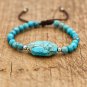 6mm Beaded Wrap Bracelet With Imperial Stones Handmade Statement Jewel