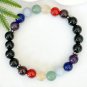 Ruberthen New Design 8 MM Natural 7 Chakra Gemstone Handmade Bracelet