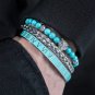 3pcs/set Luxury Bracelets Men&Women CZ Leopard head Handmade Enamel Ro