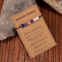 Handmade Natural Stone 7 Chakra Beads Bracelet Women Men Amethyst Tige