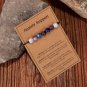 Handmade Natural Stone 7 Chakra Beads Bracelet Women Men Amethyst Tige