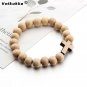 Wooden Jesus Cross Bracelet | Wooden Bead Bracelet Etsy | Jesus Bracel