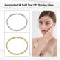 925 Sterling Silver 2.5mm Handmade Chain Bracelet Women Luxury Fine Je