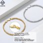 925 Sterling Silver 2.5mm Handmade Chain Bracelet Women Luxury Fine Je