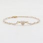 New Vintage A-z Heart Initial Letter Bracelet Women Handmade Temperame