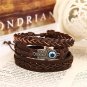 Mens Leather Bracelet | Leather Bracelet Set | Fatima Bracelet | Leath
