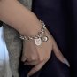 ANENJER Star Ball Heart Square Brand Pendant Thick Chain Bracelet for