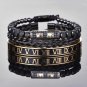 Stainless Steel Bangles Rope Buckle | Stainless Steel Set Bracelets -