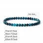 4MM Blue Quartz Tiny Beads Bracelet For Women Crystal Bead Natural Sto