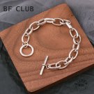 925 Sterling Silver Hasp Bracelet | 925 Thick Silver Bracelet | Thick