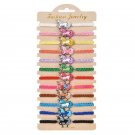 12Pcs/Lot Animal Unicorn Horse Charm Bracelets For Women Kids Handmade