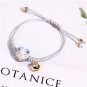 Simple Sweet Ceramic Lucky Cat Bell Thread Bracelets Female Student Gi