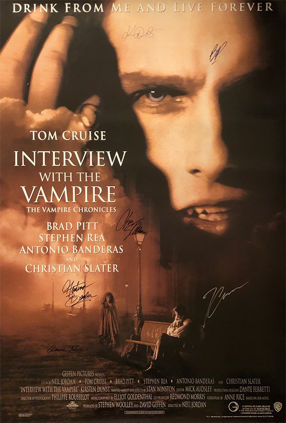 INTERVIEW WITH THE VAMPIRE SIGNED POSTER