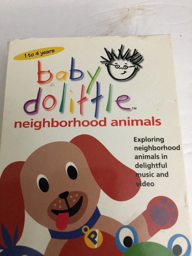 Baby Dolittle VHS Neighborhood Animals-TESTED-RARE VINTAGE COLLECTIBLE ...