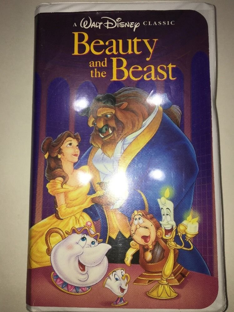 Beauty And The Beast VHS Tape 1992 Walt Disney's Black Diamond Classic ...