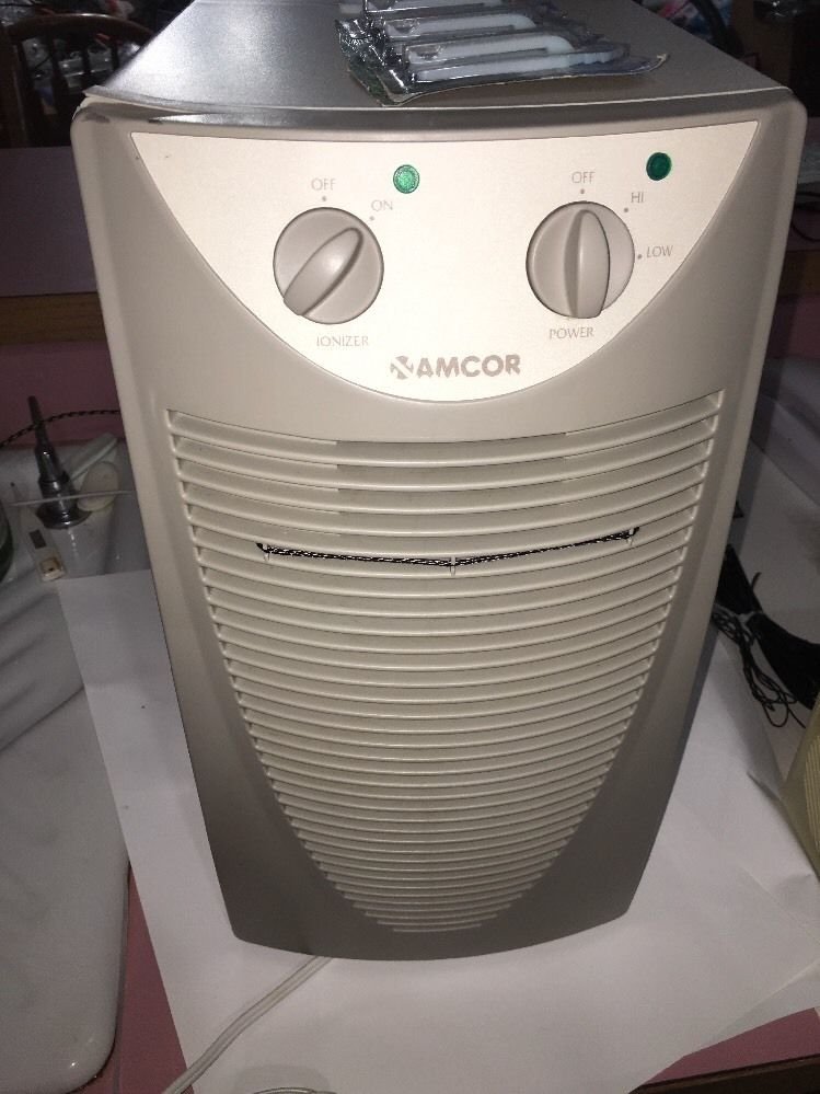 Amcor Air Purifier Ionizer Filter HEPA Tower Plus 120v/45w Beige Electrolux