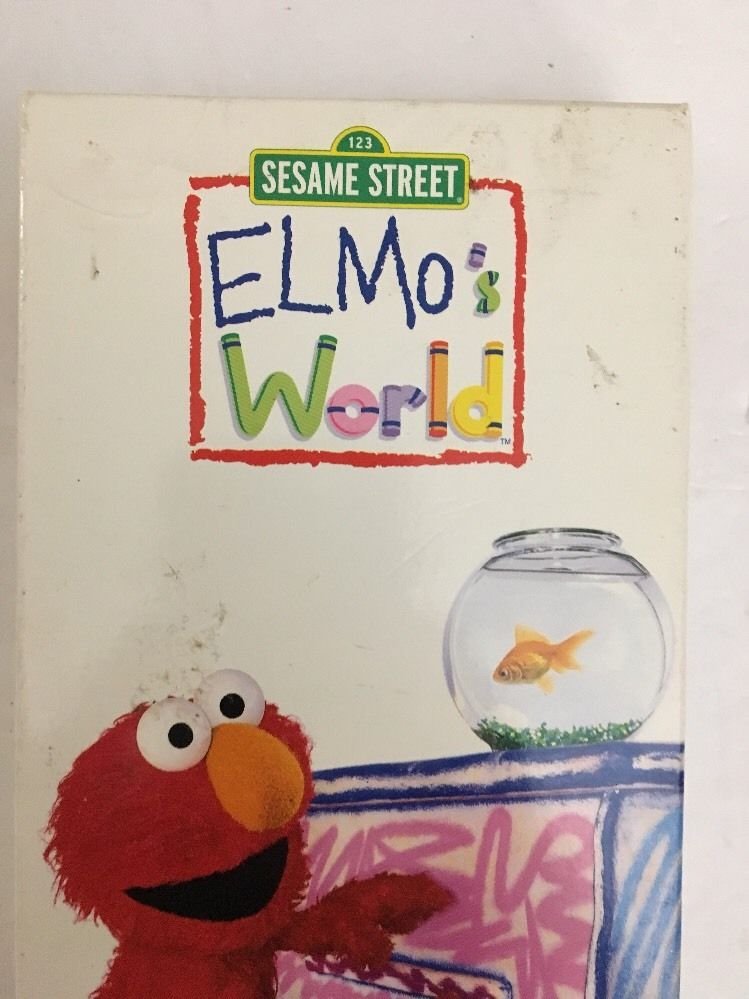 Sesame Street Elmos World Dancing Music Books Vhs Tested Rare