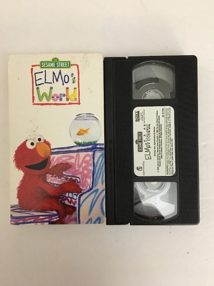Sesame Street: Elmos World - Dancing Music Books [VHS]-TESTED-RARE ...