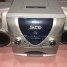venturer CD 1677 Home System With Two Speakers 5 Cd Changer And Cassette
