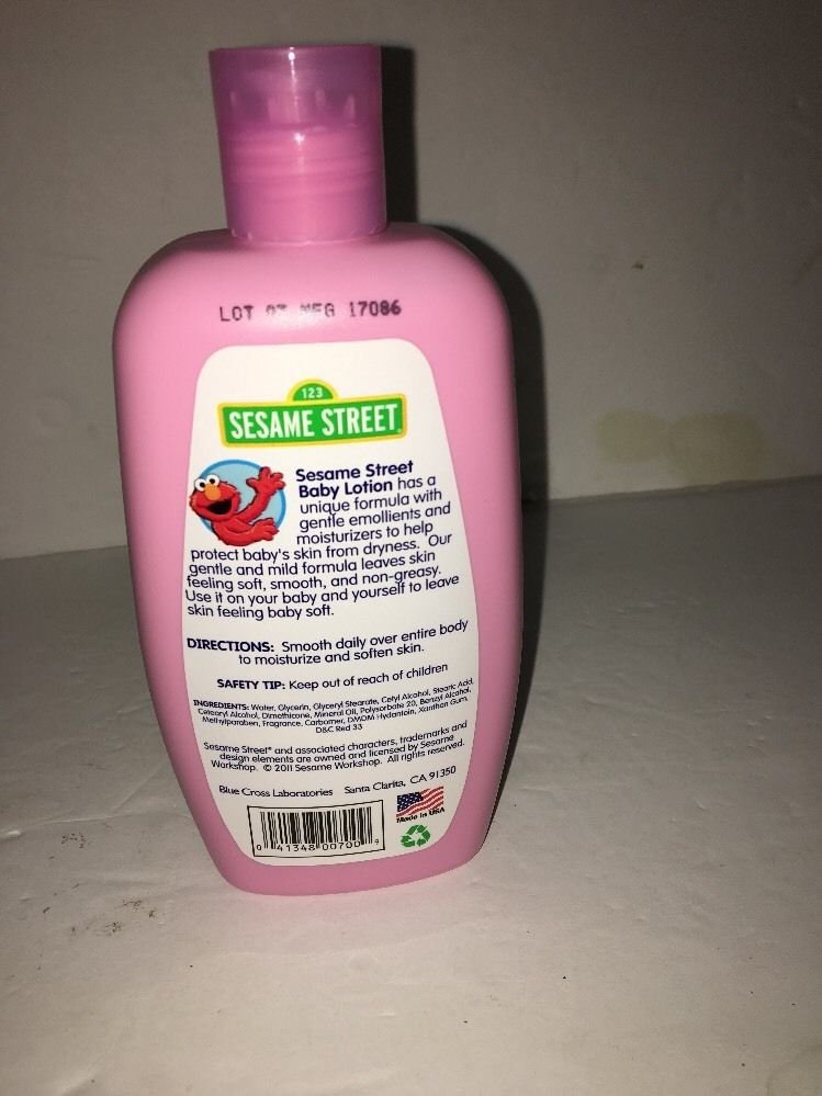 Sesame Street Baby Lotion10 ozGentle & MildMade In USAHypoAllergenic