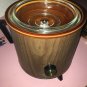 rival crock pot brown wood