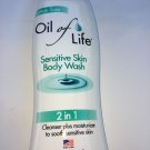4 Oil of Life Sensitive Skin Body Wash 2 in 1 Cleanser+Moisturizer to Sooth Skin
