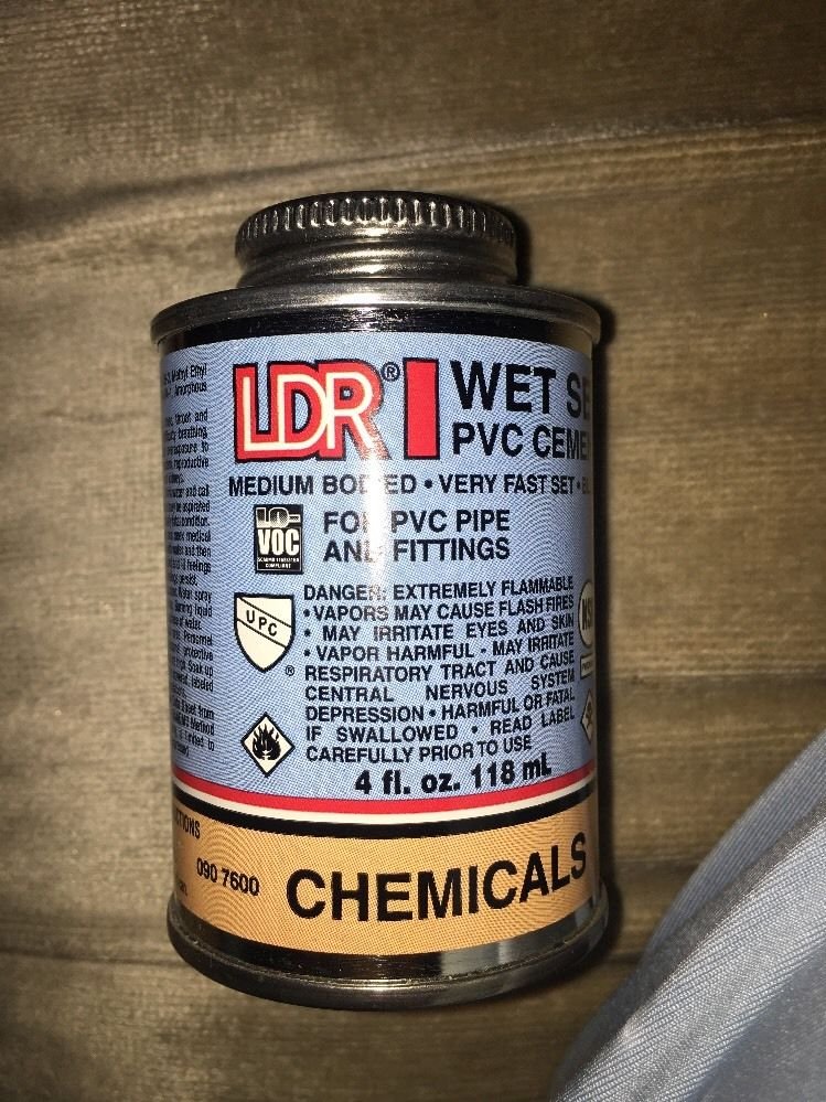 LDR Primer/Cement Pack, Wet Set For PVC 4 oz,