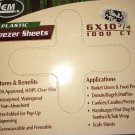 LEM Freezer Sheets- 6"X10-3/4" 1000 CT-Microwaveable/Freezable-FDA Approved-NEW