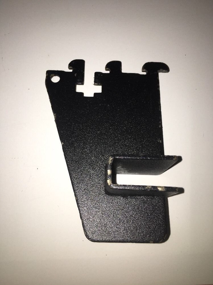 3 Black Slatwall Brackets High Quality Without Silver Slider
