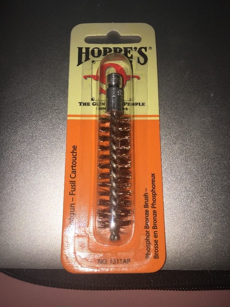 HOPPES CLEANING PHOSPHOR BRONZE BRUSH 28 GA. PISTOL SHOTGUN TOOL 4 ROD GUNS BAR