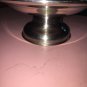 Stainless Steel Serving Dish On Base 8 1/2 Round Dish