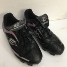 EASTON WONENS SOFTBALL SOCCER SHOES US 8-W15102-Black/Purple-SHIPS IN 24 HOURS