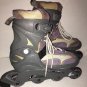ABEC 5 Glitter Inline Roller Skates purple gray size 5-8 girls women-SHIPS N 24H