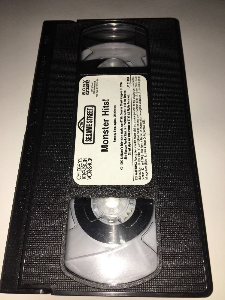 Sesame Street - Monster Hits (VHS, 1996) No Poster-Like New-RARE ...