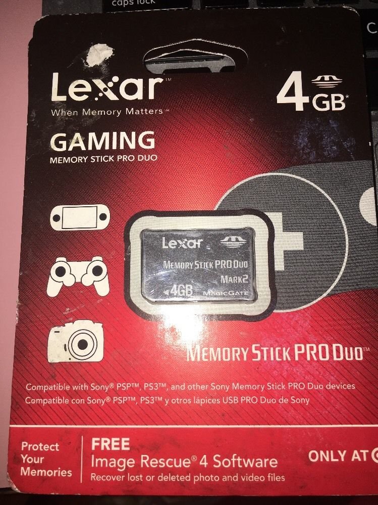 Lexar 4GB Memory Stick Pro Duo Mark 2 for PSP Import JAPAN Video Game 3192