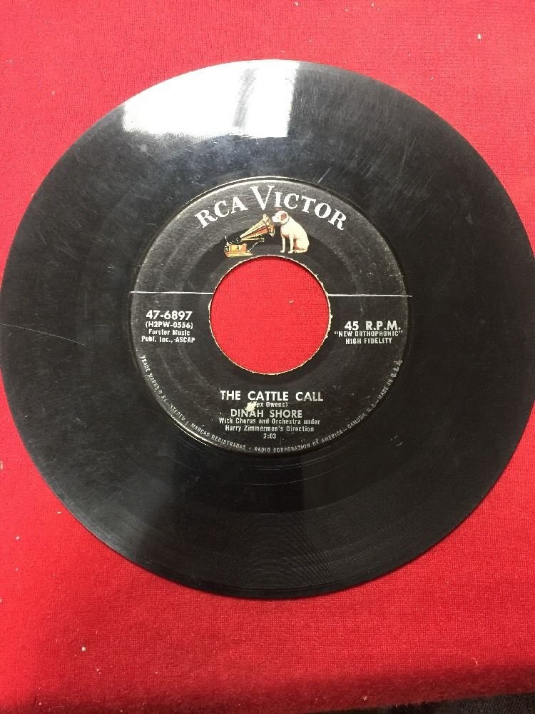 DINAH SHORE THE CATTLE CALL / PROMISES, PROMISES EX *PLAY TESTED*
