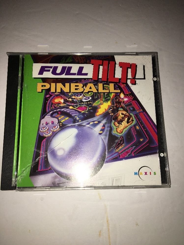 Full Tilt Pinball PC CD-ROM Game 1996 Maxis Space Cadet Skulduggery ...