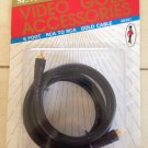 Sentry 6' FT RCA Cable Male to Male Interconnect Gold