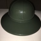 SALE VINTAGE SAFARI HAT Hard Plastic GREEN-NEW-VERY RARE / HARD TO FIND COLLECT