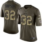 O.J. Simpson Salute to Service (Camo Green) Buffalo Bills Nike Jersey Size: 2XL