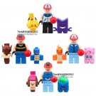 Pokemon Lot Figures Pocket Monster Pikachu Charizard Squirtle Gengar Bricks Toys