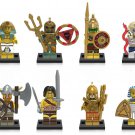 Hot 8pcs Set Aztec Warrior Atlantis Pharaoh Egyptian Warrior Figures Bricks Toys